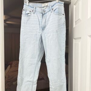 Abercrombie & Fitch Ankle Straight Ultra High Rise size 31 s Curve Love